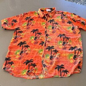 Orioles Hawaiin Tropical Button-Down Shirt